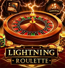 Lightning Roulette live casino artwork